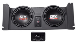 Dual 10" Powered MTX Subwoofers+Sealed Sub Enclosure For 97-06 Jeep Wrangler TJ - £789.30 GBP