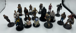 Star Wars 4&quot; PVC Figures Cake Topper Lot of 17 Disney Chewbacca Rey Darth Vader - £11.08 GBP