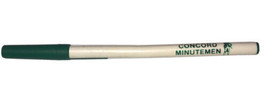 Elkhart, IN “Concord Minutemen” Green &amp; White Vintage Promotional Plasti... - $90.77 MXN