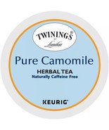 TWININGS PURE CAMOMILE HERBAL TEA KCUPS 24CT - $25.74