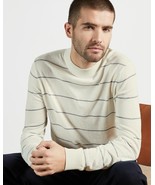 Men’s Ted Baker Nocal Stripe Mock Neck Knit Top Natural Ted Size 5 /XL NEW NWT - $44.54
