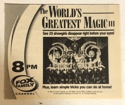 1989 Worlds Greatest Magic III TV guide Print Ad TPA20 - £4.43 GBP