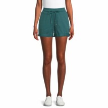 Time And Tru Women&#39;s Pull On Knit Cuffed Shorts XX-Large (20) Astro Teal New - £12.66 GBP