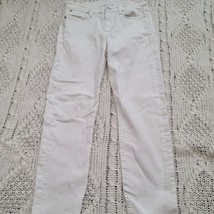 7 For All Mankind Jeans Womens Size 26 White Denim Low Rise USA Made 26x24 - £11.63 GBP