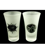 Princess Cruise Lines Souvenir Shot Frosted Glasses, Set of 2, Starfish,... - $19.55