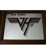 Eddie Van Halen Vintage Mirror Logo Framed In Wood 9 X 12 - £132.20 GBP