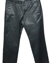 Verri  Men’s Black Cotton Italy Special Shiny Finished Pants Size US 46 EU 56 - $138.98