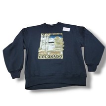 Vintage Hanes Sweatshirt Size Large Colorado Graphic Print Sweater New D... - $40.62