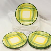 Vernonware Gingham Bread Plates 6.25&quot; Lot of 7 - £30.96 GBP