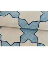 Oushak Hand Knotted Turkish Design Rug living room Blue and White 9x12 1... - $330.00+