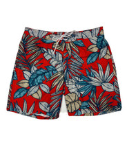 St John&#39;s Bay Men Size XL (Measure 36x10) Red Floral Swim Trunks Mesh Li... - $6.30
