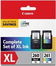 Canon Pg-260 Xl / Cl-261 Xl Value Pack, Multi, Once Size, Compatible To ... - $86.96