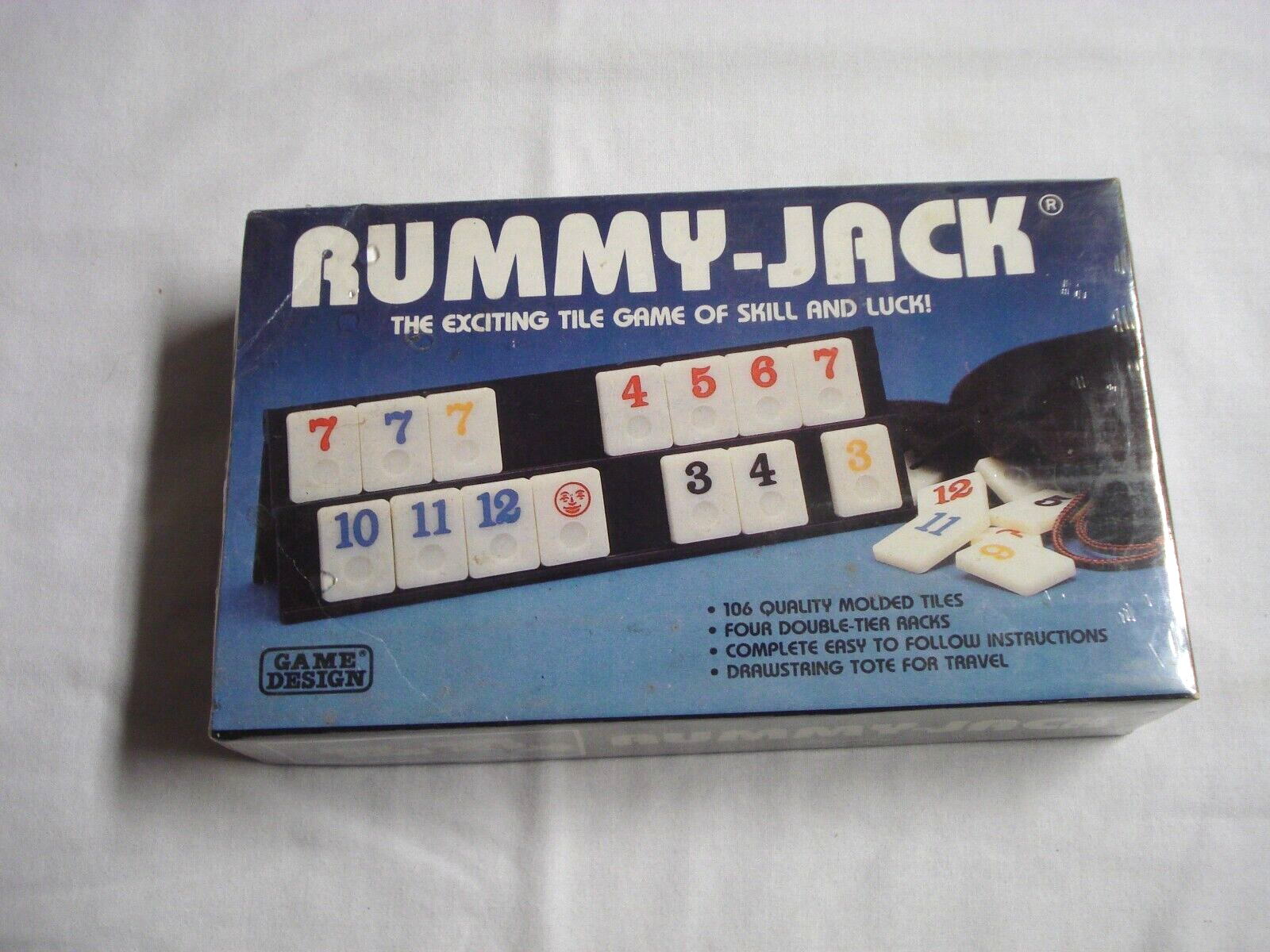 Sealed! Rummy-Jack 1985 The Exciting Tile Game of Skill and Luck! Game D... - $9.99