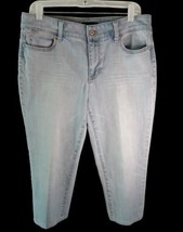 Talbots Jean&#39;s Size 8 Flawless Five Pocket Light Blue Cotton Boyfriend - £10.86 GBP