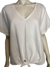 J.Crew Women&#39;s Textured Knit Short Sleeve Top White 3X - $18.99