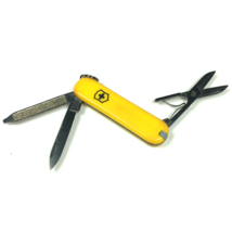 Victorinox Swiss Army Classic SD Pocket Knife - Yellow Scissors File Blade - £10.94 GBP