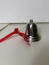 Vintage Silver Tone Bell Musical Ornament Electronic Nobility  - £13.70 GBP