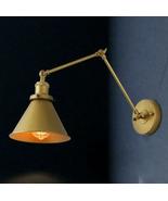 LNC 1-Light Modern Hand Painted Gold Wall Lamp - £35.35 GBP