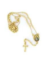 Caridad del Cobre Rosary Necklace 18 Inch - Yoruba Rosario lady of Charity  - $12.75