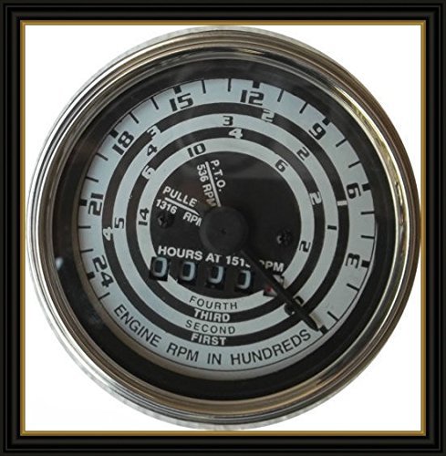 FD Tractor Speedometer C3NN17360N, 8N17360A1- BLACK Bezel- 1801,1811,182... - $42.47