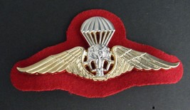 Thailand Paratrooper Jump Wings Jacket Hat Pin Badge 3.75 Inches Thai - £7.93 GBP