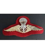 THAILAND PARATROOPER JUMP WINGS JACKET HAT PIN BADGE 3.75 INCHES THAI - £7.87 GBP