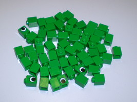 60 Used Lego 1 x 1 Green Bricks 3005 - $9.95