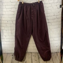 Norm Thompson Lounge Pants Womens Sz XL Plum Purple Lined Microfiber Dra... - £15.85 GBP