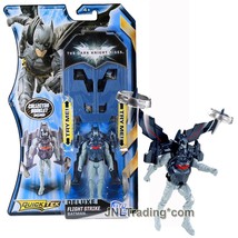 Year 2011 Dc The Dark Knight Rises Quik Tek Deluxe 4&quot; Figure Flight Strike Batman - £31.37 GBP