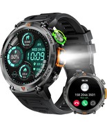 Smart Watch for Men 1.45&quot; HD Sports Rugged Smartwatch for Iphone Android... - £45.06 GBP