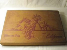 1940&#39;s California Mission Pak Real Redwood Mail-Order Fruit Box #37 - 18&quot;x12&quot;x2&quot; - £17.29 GBP