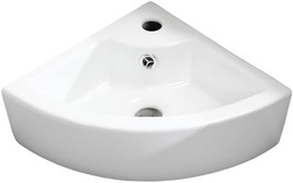 Wall Mounted Corner Bathroom Sink Triangle Bathroom Basin 12.8 X 12.8 X - $83.98