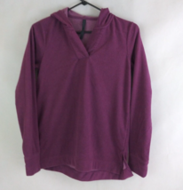Gaiam Women&#39;s Grape Purple Super Soft Hooded Sweatshirt Size XS - £11.43 GBP