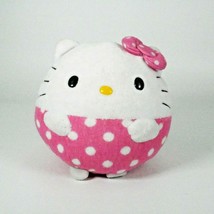 Ty Sanrio Hello Kitty Ball Beanie Pink Polka Dot 5 inch 2013 - £8.14 GBP