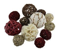 Zeckos 18 Pc. Exotic Dried Organic Decorative Spheres - £15.45 GBP+