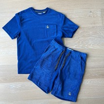 Original Penguin Men&#39;s Limoges Fine Corduroy T-Shirt &amp; Shorts Blue Small - $59.99