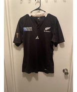 All Blacks New Zealand World Cup 2011 Size M Rugby Union Shirt Jersey Ad... - £40.70 GBP