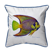 Betsy Drake Queen Angelfish Large Indoor Outdoor Pillow 18x18 - £36.89 GBP