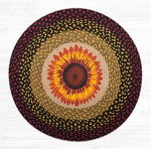 Earth Rugs RP-919 Sunflower Round Patch 27&quot; x 27&quot; - £39.56 GBP