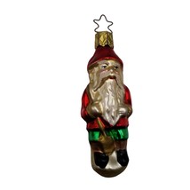 Vintage Germany Christmas Ornament Old World Santa Claus Glass Holiday German - £25.23 GBP