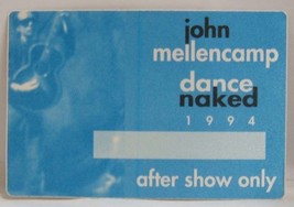 JOHN MELLENCAMP - VINTAGE ORIGINAL CONCERT TOUR CLOTH BACKSTAGE PASS *LA... - $10.00