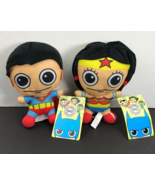 Superman &amp; Wonder Woman DC Comics Originals Plush Lot of 2 Toy Factory 7... - €6,73 EUR