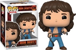 Bon Scott with Mic of AC/DC Rock Music Vinyl Pop! Figure Toy #339 FUNKO ... - £13.62 GBP