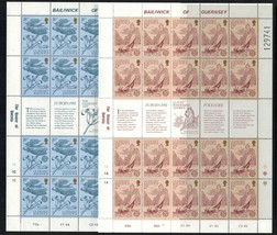 ZAYIX - Great Britain Guernsey 222-223 MNH Europa CEPT Folklore sheets 72422SL21 - £9.49 GBP