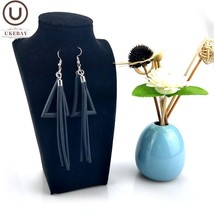 UKEBAY New Triangle Pendant Earrings Women Fashion Tassel Drop Earrings Designer - £7.16 GBP