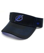 Tampa Bay Lightning NHL &#39;47 Black Defiance Golf Visor Hat Cap Adult Adju... - $20.99