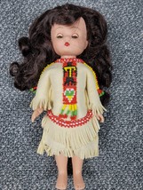 Vintage Effanbee Doll 1988 8&quot; Pocahontas Gallery Collection Story Book M... - £15.44 GBP