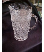 Vintage Anchor Hocking Wexford Diamond Point Pitcher circa 1950&#39;s - £21.68 GBP