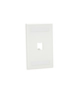Panduit CFPL1WHY MINI COM 1PT SGL CLASSIC LABEL WHT EA - $487.86 MXN