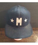Vintage Mid 1900&#39;s New Era Baseball Cap Hat - &quot;M&quot; Stars  Small-medium - $16.75 CAD